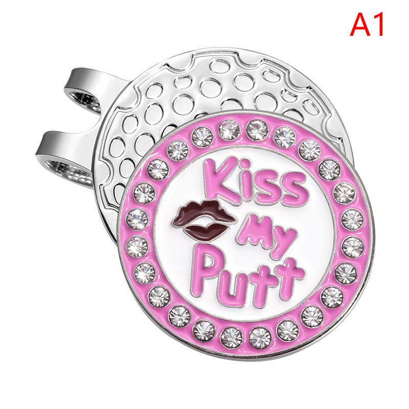 Golf Ball Markers With Hat Clips For Men Women Enamel Magnetic Baseball Cap Clips Golfer Removable Attaches Easily To Golf Cap
