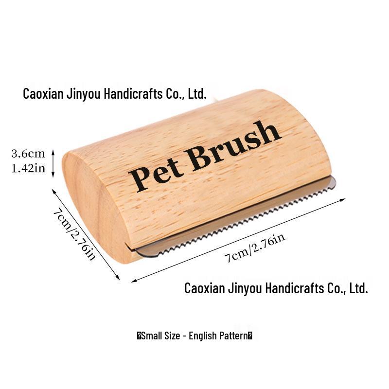 Portable Wooden Pet Home & De-shedding Comb for Cats and Dogs Medium