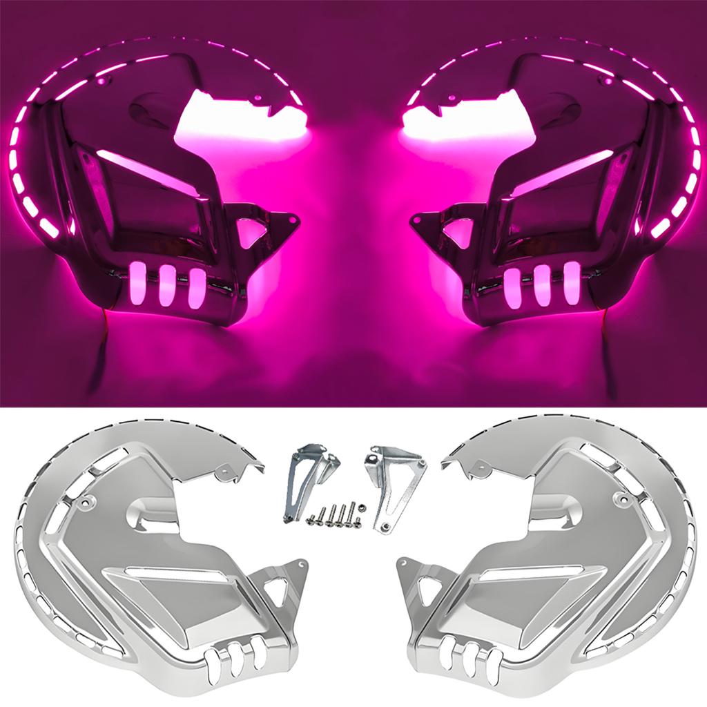 Para Honda GOLDWING GL1800 Chrome Brake Disc Rotor Covers Red Bule Branco LED 2001-2014 HONDA F6B 2013-2015 Acessórios para motocicletas