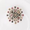 Original Single Rhinestone Crystal Multi-Color Large Flower Brooch Brooch Clothing Accessories