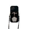 Full Coverage Makeup Mirror iPhone 16 Pro Max/17 Air/14/15 Crossbody Coin Purse Case