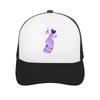 Purple Finger Heart Love Icon Mesh Baseball Cap Casual Hat Outdoor For Womens Unisex FeUnisex