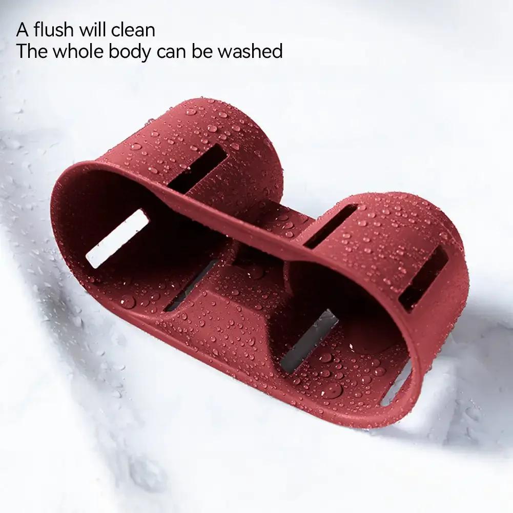 Silicone Car Center Console Organizer Storage Cup Holder Box Black Red Accessories Modification For Porsche Cayenne 2024 2025