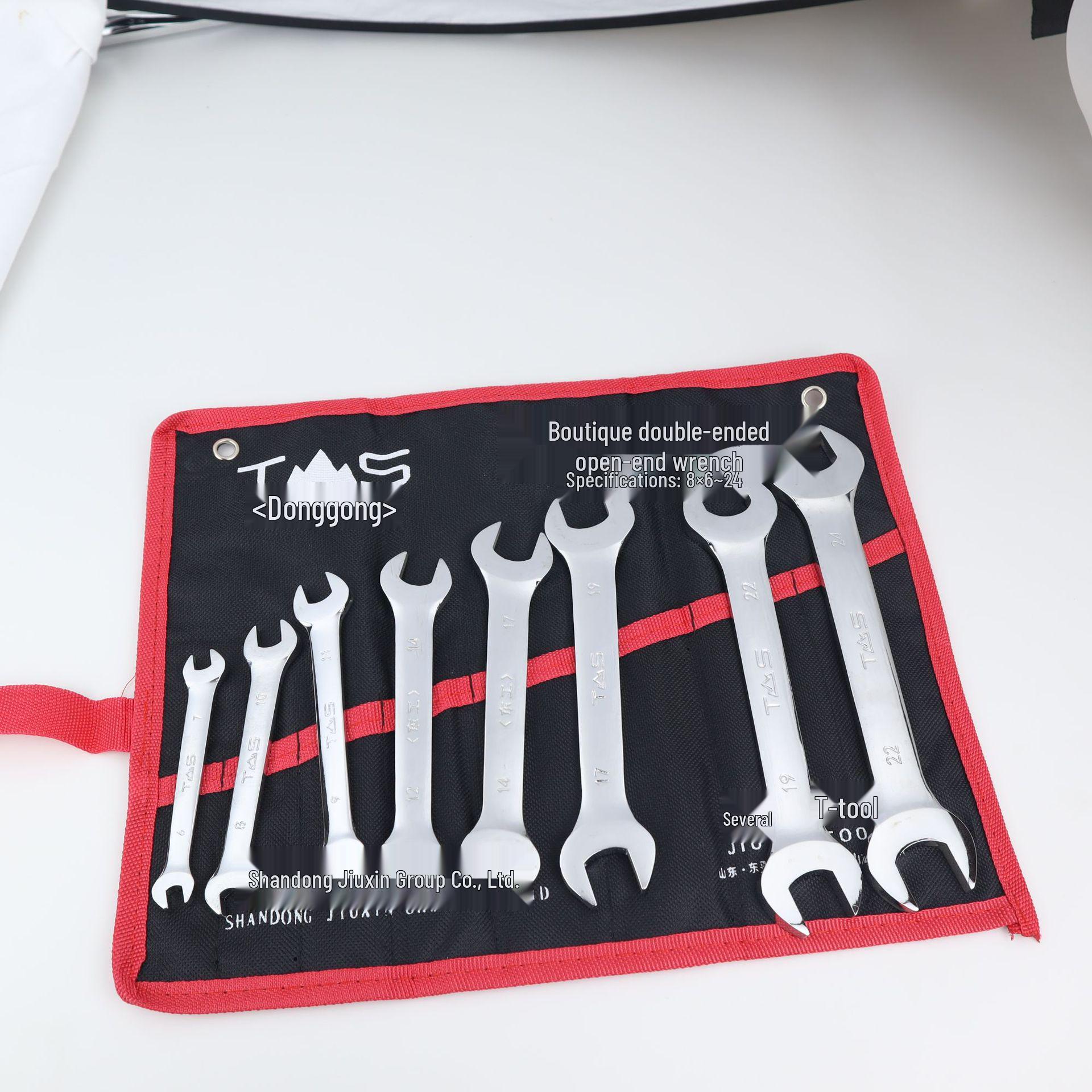 

Набор рожковых ключей Donggong из 8 штук, двухсторонние, высокоуглеродистая сталь, промышленный класс