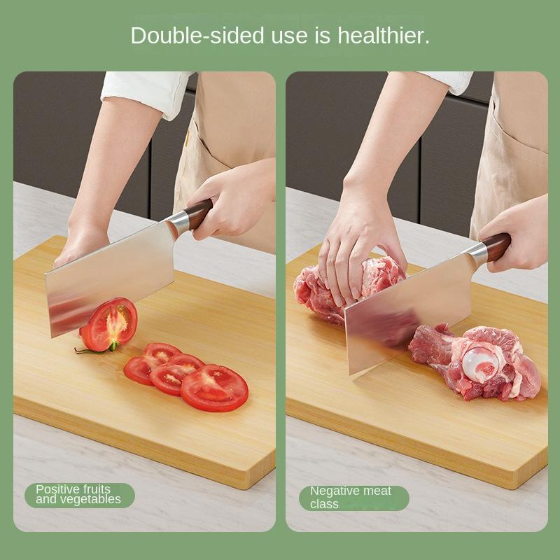 Thick double-sided solid wood cutting board,antibacterial,anti mold,not easy to crack,use for meat,noodles,fruits,vegetables