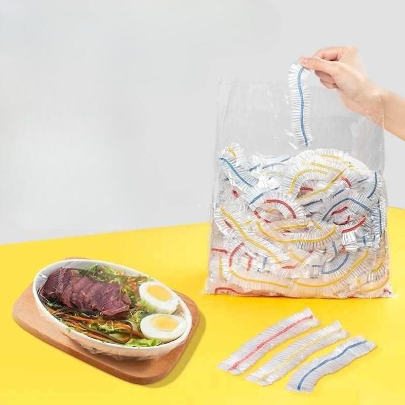 300pcs Plastic Wrap Covers Universal Wholesale Food Grade Household Fly And Insect Proof Refrigerator Leftovers Disposable Freshness Covers