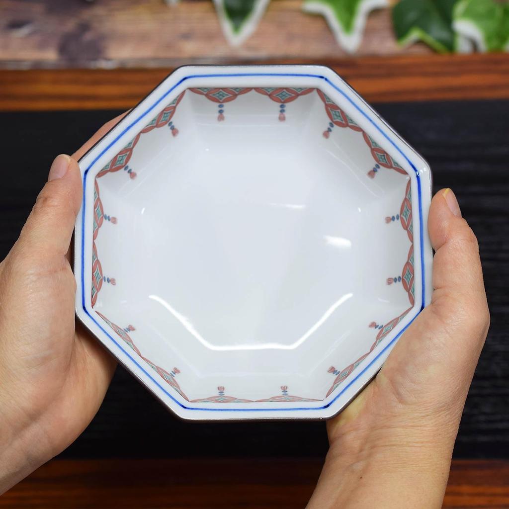 Japanese Warehouse Stylish Tableware Kutani Ware Bowl Ceramic Red Ceramic Luxury Japanese Tableware Moribachi Bowl Made In Japan