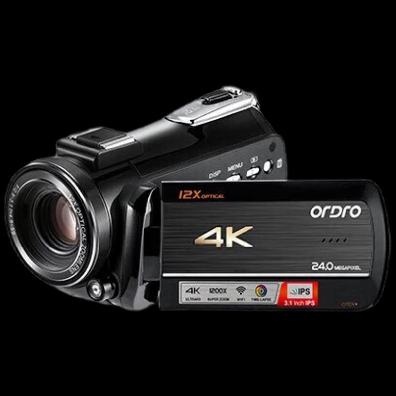 OUDE AC5plus 4K Digital Camcorder with 12x Optical Zoom (CN version)