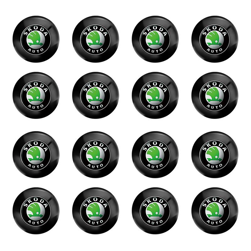 NADH5 4/8/16Pcs/lot Valve Stems & Caps,Car Door Shock Absorbing Gasket Car Trunk Sound Insulation Pad For skoda fabia superb octavia