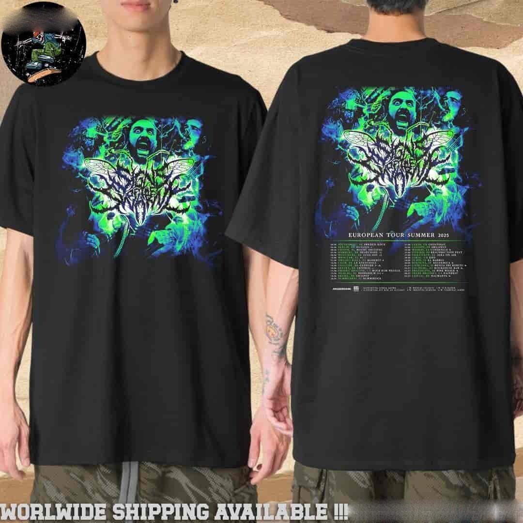 Signs Of The Swarm European Tour Summer 2026 Schedule List Dates 2 Sides Tee XXXXL
