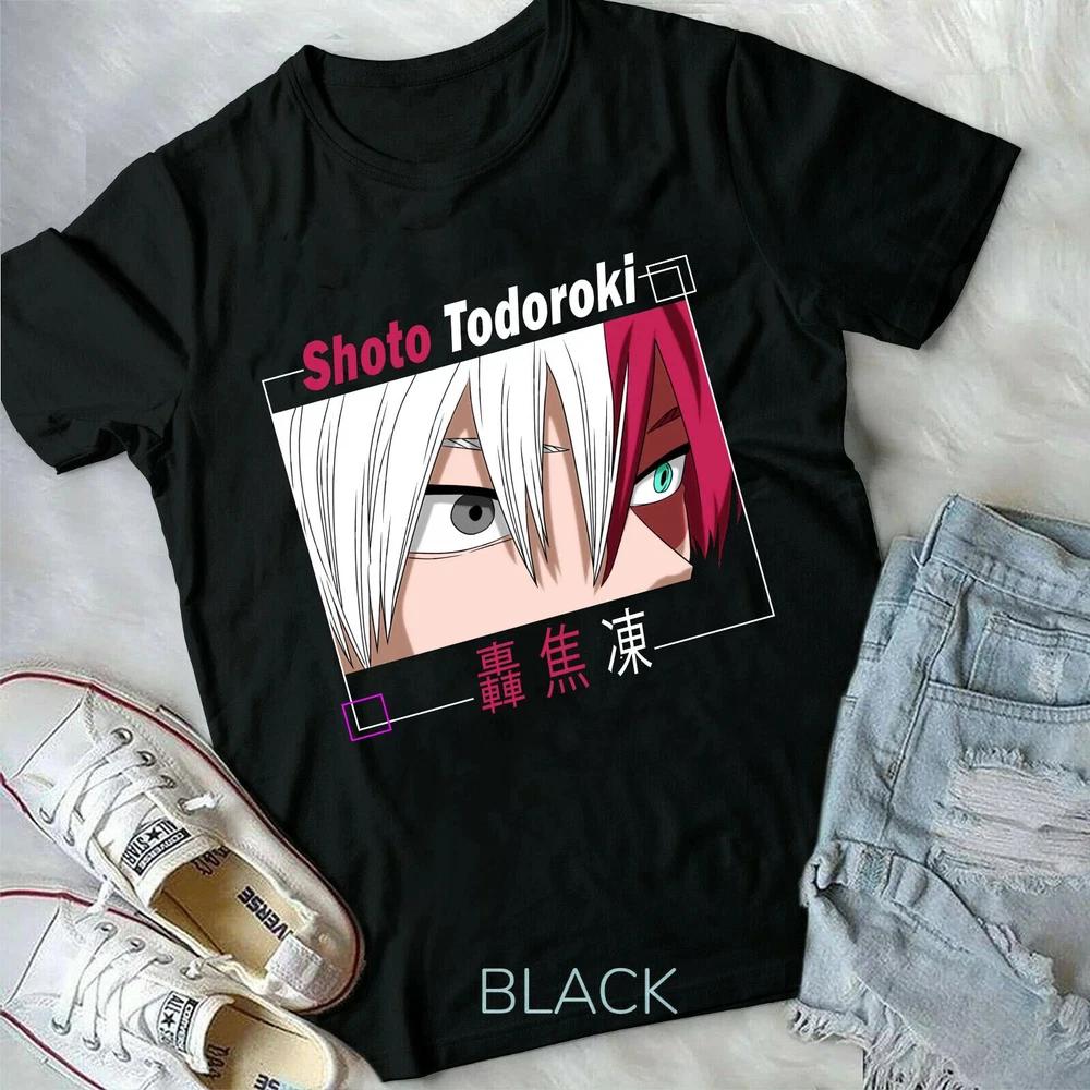 Shoto Todoroki My Hero Katsuki BakugoHeroVaporwave Shirt Black S