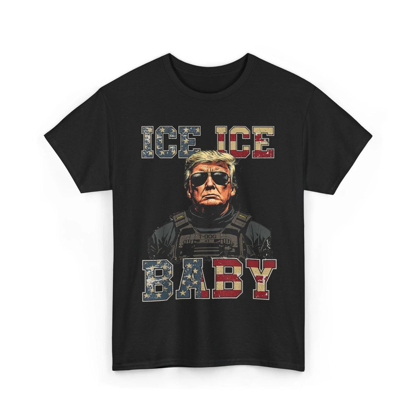Vintage Ice Ice Baby Funny Trump T-Shirt S