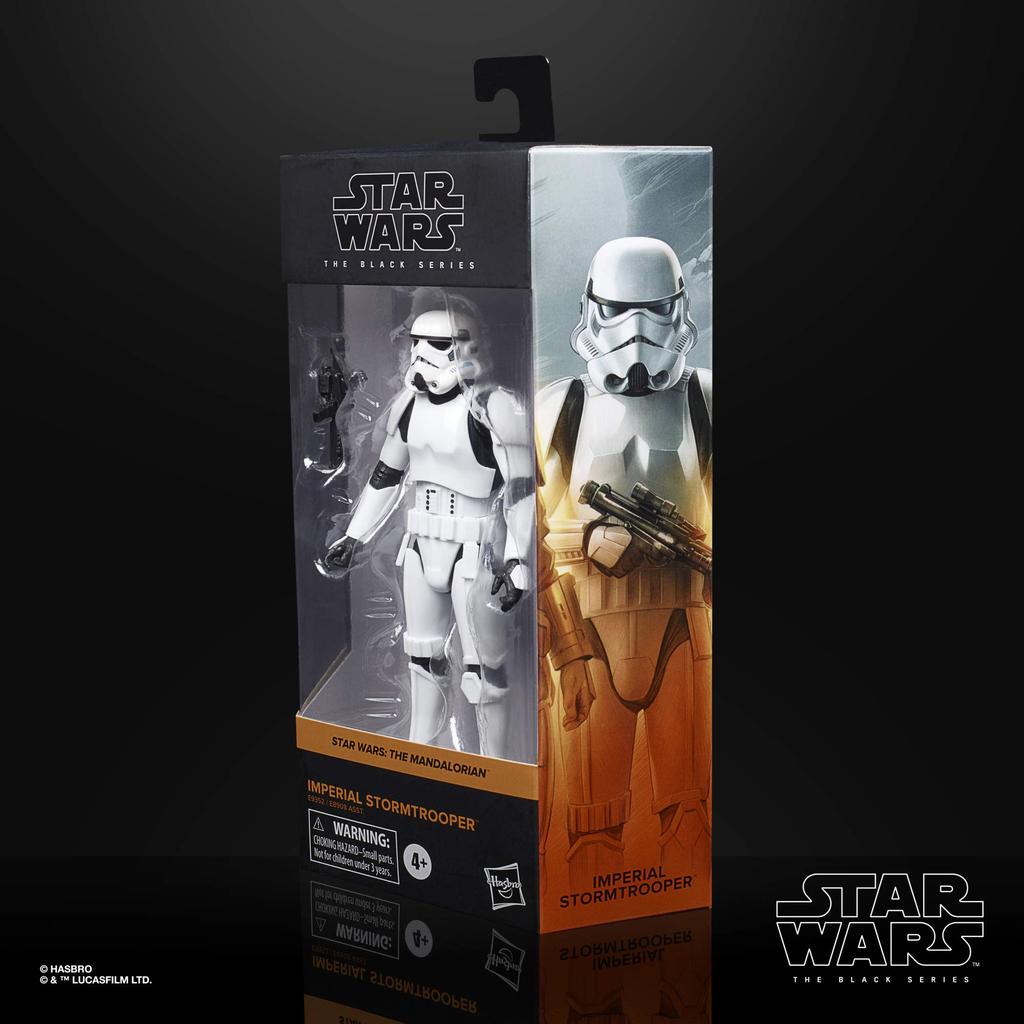 Hasbro Star Wars Black Series Imperial Stormtrooper and Mandalorian 15cm Collectible Action Ages Authentic Figure, 4+, E9352,