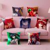 Anime Cartoon HHigh SSchool DxDBeautiful Cushion Cover Pillow Case Soft Skin Friendly Fabric  Concealed Zipper