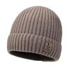 Autumn and Winter Knitted Hat Men's Korean Version Trendy Versatile Wool Hat Women's Cold-proof and Warm Cold Hat Outer Cycling Velvet Hat