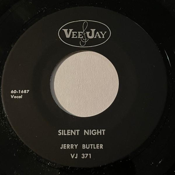 

7-дюймовая пластинка JERRY BUTLER Silent Night O Holy Night VJ371 Vee Jay Records 1960 США Поп Б/у