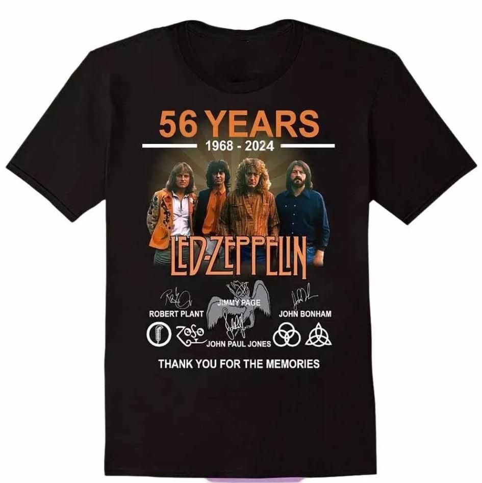 Led Zeppelin 56 Years 1968-2026 Thank You For The Memories T-shirt size S-5XL L