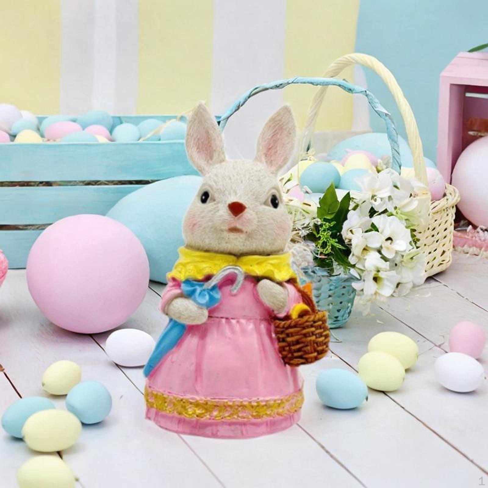 

Статуэтка пасхального кролика, креативная декоративная скульптура из смолы, украшение для газона Umbrella