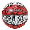 SPALDING Basketball Graffiti Red X White Size 5 Basketball Basket 84-517J