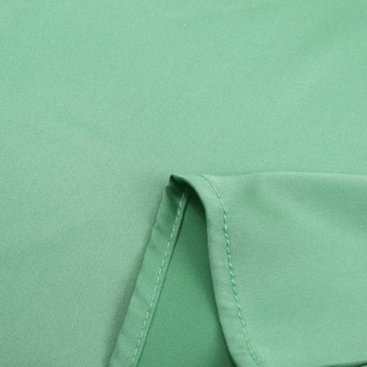 Silky Satin Shirt for Women Stand Collar Ruffle Trim Long Sleeve Pullover Tops Solid Color Loose Fit Casual Blouse