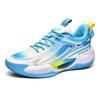 New Basketball Shoes Men Low Top Luminous Net Surface Breathable Actual Concrete Ground Anti-slip Cushioned Sports Shoes
