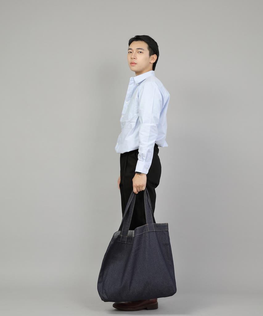 Saintcrew Porter Big Shoulder Bag Pbs-139 Denim Indigo Brs