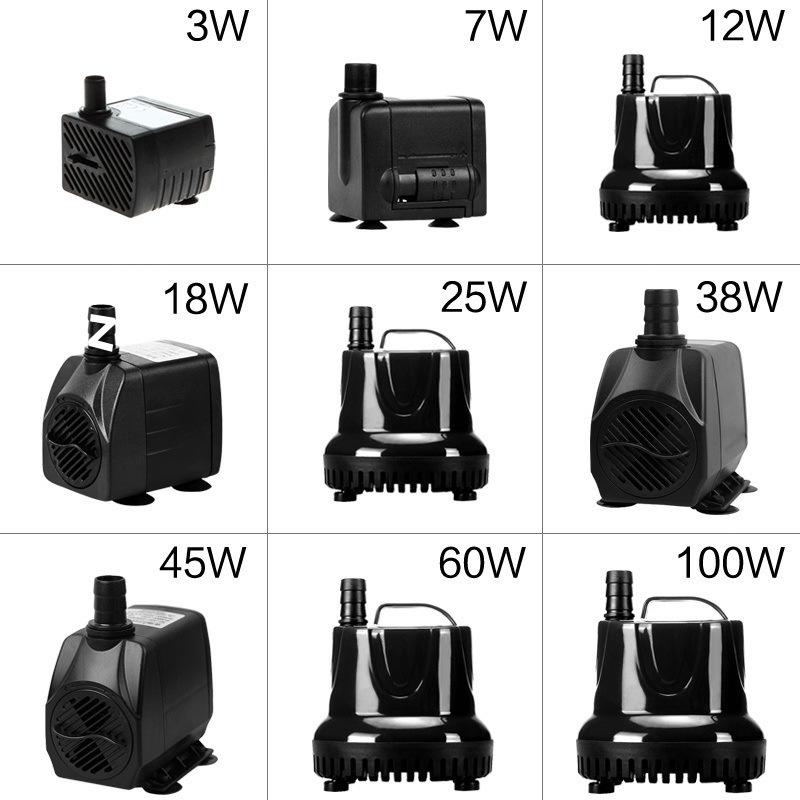 Silent Mini Submersible Water Pump for Goldfish Tanks, Small Rockeries, Waterfalls, Fountains, and Circulation Filters