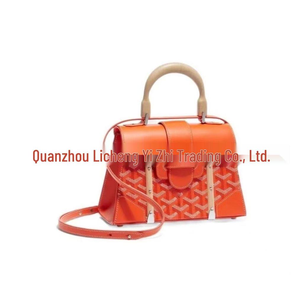 Retro Holzgriff Hundezahn Saigon Umhängetasche - Klassische kleine quadratische Schultertasche für Damen