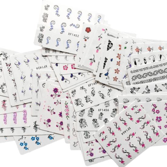 

50 листов переноса воды маникюр наклейки для дизайна ногтей DIY наклейки советы украшения