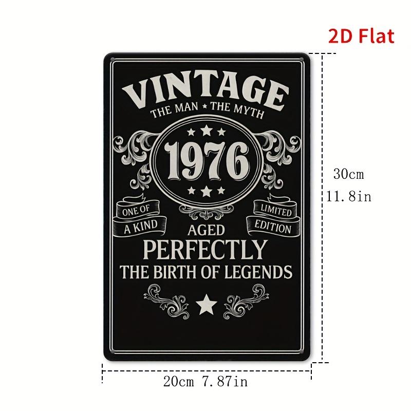 Tin Sign Aged Perfectly Legend Birth Birthday Slogan Vintage Durable Metal Plaque Wall Decor Home Garage Bar Man Cave Wa
