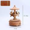 1pcs Wooden Music Box  Home Creative Solid Wood Carousel Ferris Wheel Crafts Valentine's Day Gift christmas music box