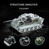 Wittmann S04 Tiger Aces Tank Building Blocks MOC Panzer Military Battle Tank with Crew Figures Bricks Toys for adult Gifts
