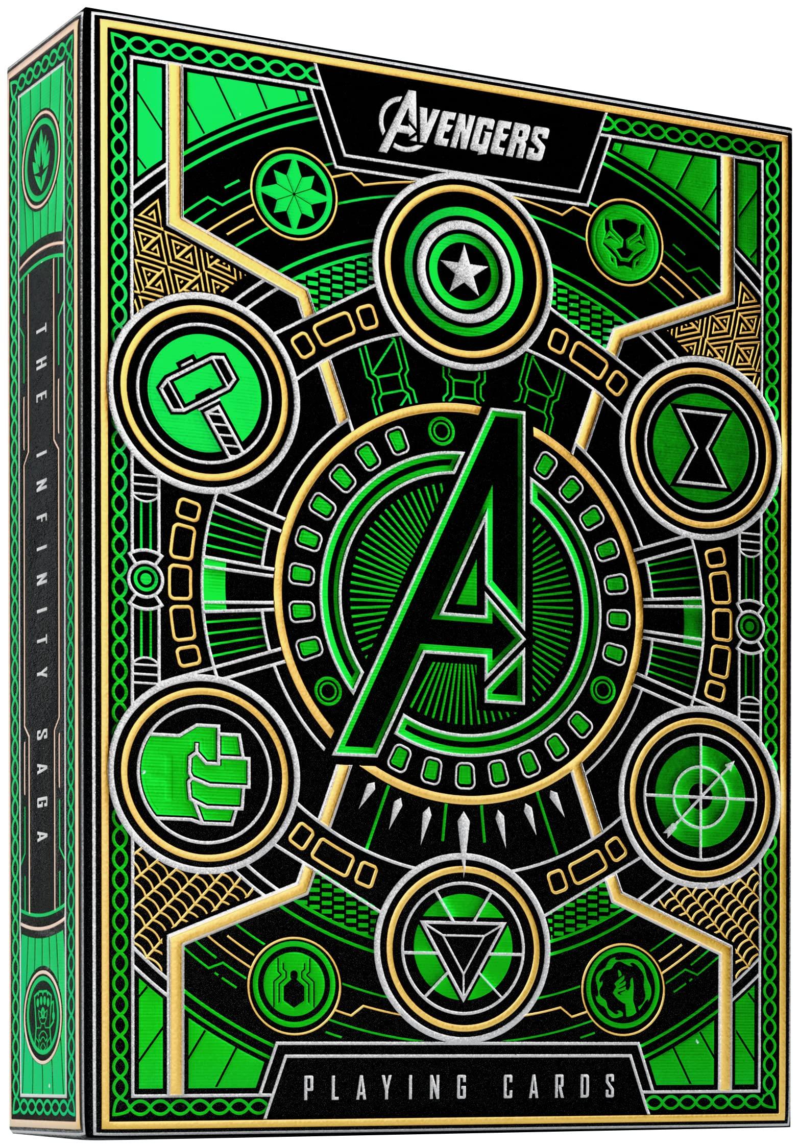 

theory11 Avengers Saga игральные карты зеленые AVENGERSInfinity зелёный