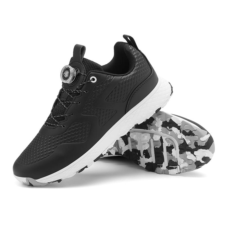 2026 New Women and Men Golf Shoes Anti-Slip Spiked Golf Sneakers Quick Lacing Golfer Footwear Low Top Outdoor Walking Sneakers