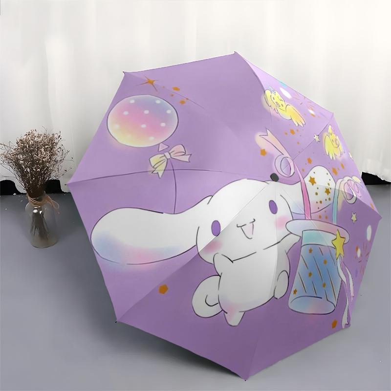 1pc Sanrio Magician Cinnamoroll Design Automatic Opening and Closing Umbrella - Small Umbrella Suitable for Various Occasions, Portable 3-Fold Small U