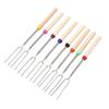 8Pcs Telescoping Extendable Marshmallow Roasting Sticks Marshmallow Sticks Kit Extending Roaster