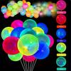 20pcs Party Balloons UV Blacklight Reactive Neon Fluorescent Balloons GLOW In The DARK Balloon for Adults Wedding Hallowe