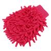 Car Wash Mitt Scratch Free Double Sided Chenille Pink Soft Washing Glove for Vehicle Cleaning