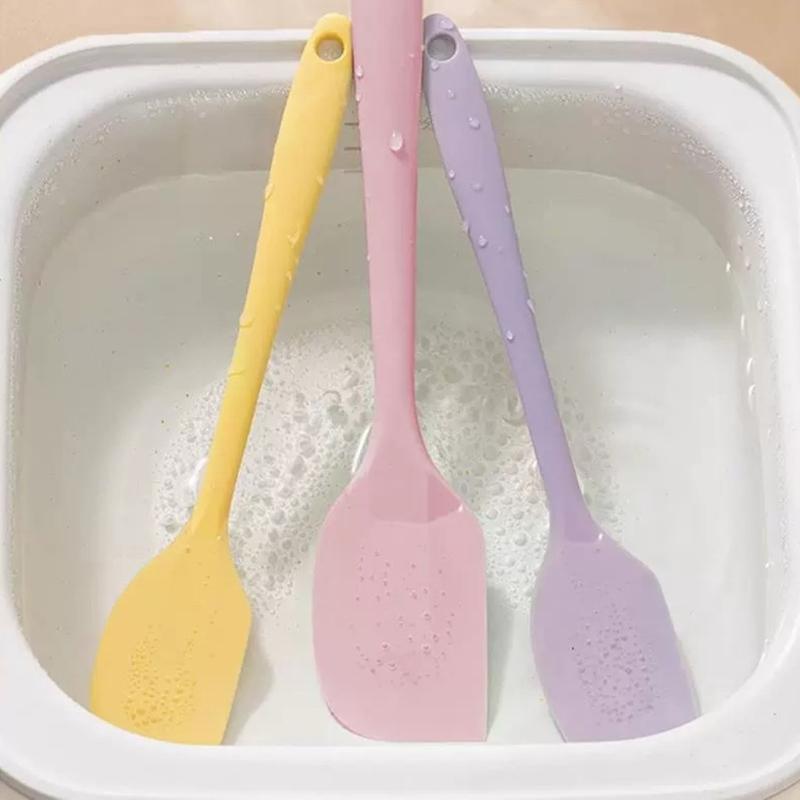 Silicone Cream Baking Scrapers Heat Resistant Scrapers Nonstick Butter Spatula Kitchen Pastry Scrapers Cake Baking Tools
