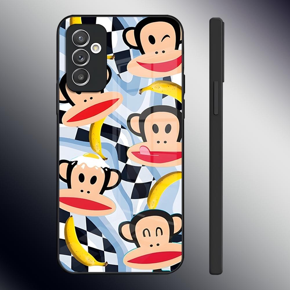 Fashion Logo P-Paul F-Frank Phone Case For Samsung S26 S24 Ultra S23 S22 S21 Fe S25 Plus A54 A34 A24 A53 A13 A16 Glass Cover