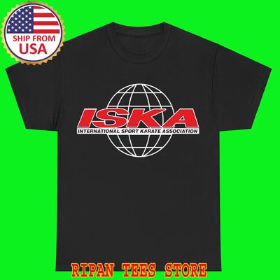 T-shirt Noir ISKA International Sport Karate Association Top Unisexe