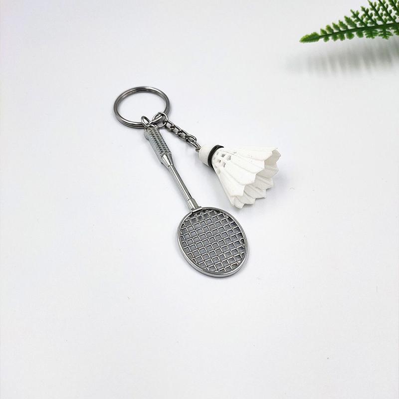 Mini Cute Badminton Key Rings Bag Pendant Key Buckle Ornaments Car Accessories