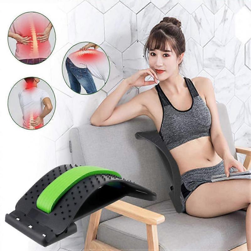 Rückendehner, Lendenwirbelsäulen-Rückenschmerz-Linderungsgerät, Wirbelsäulenbrett, Rückenknacker, Mehrstufiger Rückenmassager für Lendenwirbelsäule, Schmerzlinderung