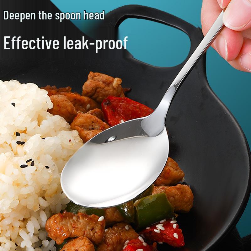 304 Stainless Steel Cutlery Set: Fork, Spoon, and Children's Feeding Spoon. Ideal for Dining, Drinking Soup, and Eating Noodles.