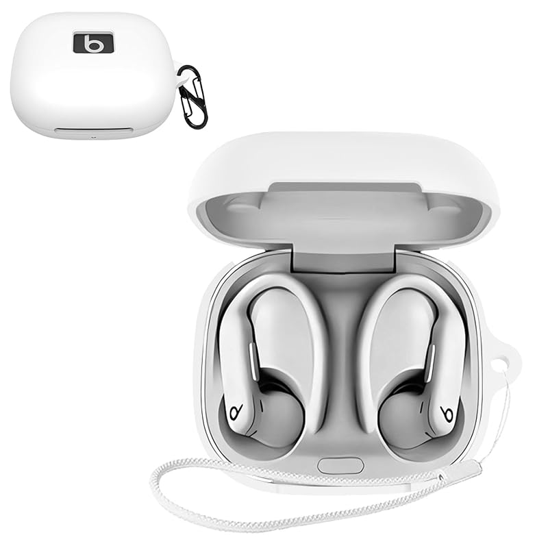 

For Beats Powerbeats Pro 2 case [HVUYAL] Equipped with a hook to prevent loss lightweight Scratch prevention dustproof Hard to get hurt Soft silica