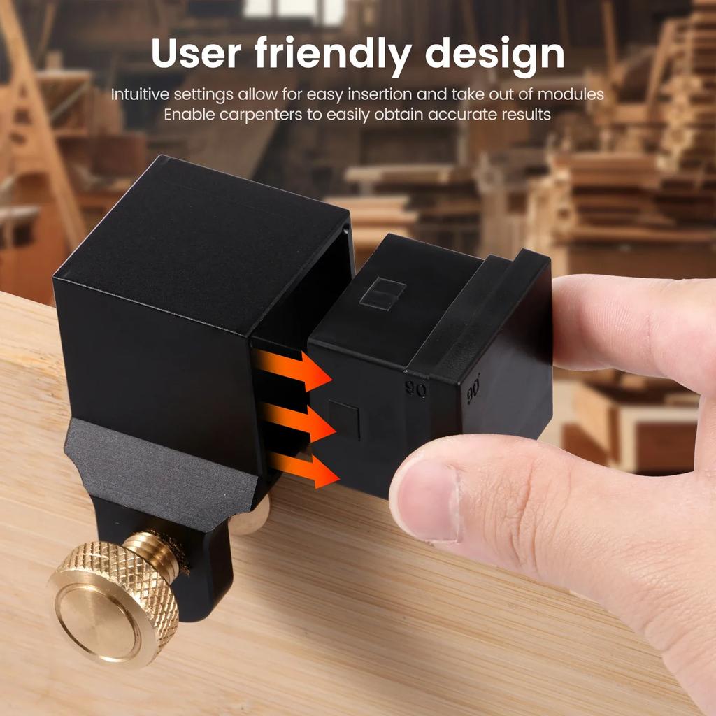 Aluminum Alloy Magnetic Dovetail Saw Guide Angle Guide Saw Gauge Multifunctional Mortise and Tenon Drawing Rules Woodwork Tools