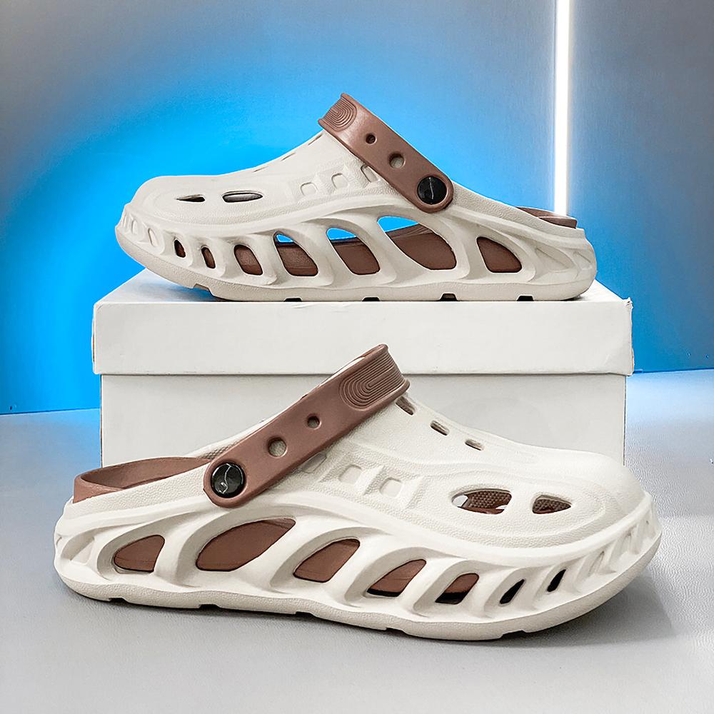 Fashion Fashion Men's Sandals Outdoor Slippers Beach Comfortable Slides Thick Soft Clogs Water Shoes Men Casual Shoes Men Beach Sandals