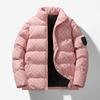 Padded clothes men's autumn and winter new trend letter cotton clothes thickened warm stand-up collar jacket men's bread clothes