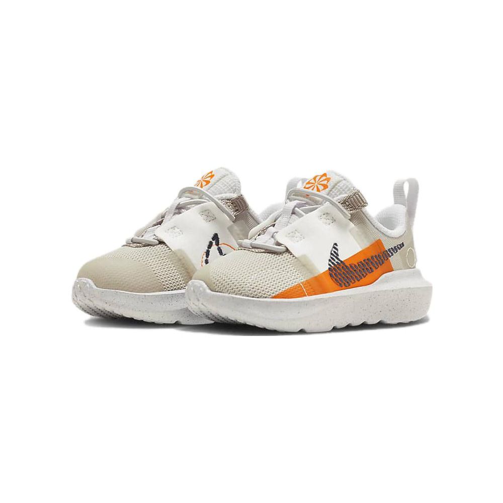 Nike Crater Impact TD Slip Resistant Low Top Shoes Baby Shoes White Orange DB3553-202