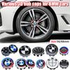 4 Stück 56mm 68mm Felgendeckel für BMW 50. Jubiläum M Power Karbonfaser Felgennabe Emblem Abzeichen E46 E90 F10 F30 G20 X5